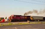 CP AC44CW Locomotive leading a train